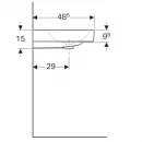 Раковина 50x48,5 см Geberit iCon 124150000