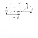Раковина 75x48,2 см Geberit Acanto 500.630.01.2
