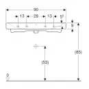 Раковина 90x48,5 см Geberit iCon 124093000