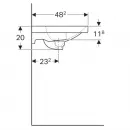 Раковина 60x48,2 см Geberit Acanto 500.629.01.2