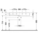 Раковина 100x47 см Duravit Vero 0454100000