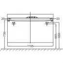 Тумба белый глянец 119,5 см Jacob Delafon Rythmik EB1305-G1C
