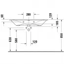 Раковина 103x49 см Duravit Viu 2344100000