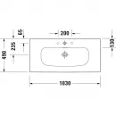 Раковина 103x49 см Duravit Viu 2344100000