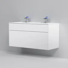 Тумба с раковиной белый матовый 120,8 см Am.Pm Inspire 2.0 M50AFHX1203WM + M50AWPC1201WG