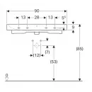 Раковина 90x48,5 см Geberit iCon 124090000