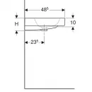 Раковина 90x48,5 см Geberit iCon 124090000