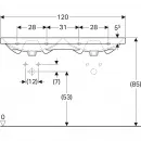 Раковина 120x48,2 см Geberit Acanto 500.628.01.2
