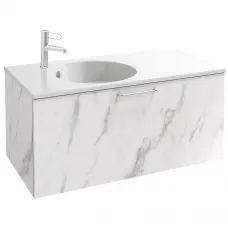 Тумба белый мрамор 100 см Jacob Delafon Odeon Rive Gauche EB2514-R5-NR4