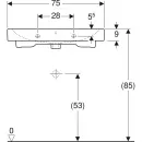 Раковина 75x48,5 см Geberit iCon 124078000