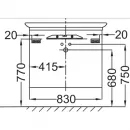 Тумба белый глянец 83 см Jacob Delafon Presquile EB1104-G1C