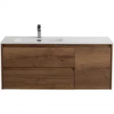 Тумба под раковину BelBagno Kraft KRAFT-1000-2C-1A-SO-RT-L 100 см L, подвесная, Rovere Tabacco
