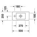 Раковина 50x25 см Duravit Vero 0703500009