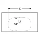 Раковина 90x48,2 см Geberit Acanto 500.624.01.2