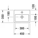 Раковина 45x35 см Duravit Vero 0704450000