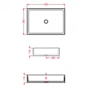 Раковина 55x38 см Artceram Scalino SCL002 05 00