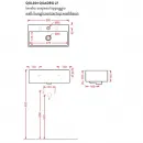 Раковина 50x27 см Artceram Quadro QUL001 01 00 bi