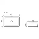 Раковина 60x38 см Ceramica Nova Element CN5025