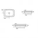 Раковина 60x38 см Kerasan Tribeca 514381