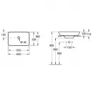 Раковина 55x36 см Villeroy & Boch Venticello 41135501