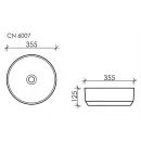 Раковина 35,5x35,5 см Ceramica Nova Element CN6007