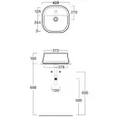Раковина 42x42 см Simas Sharp SH07bi*1