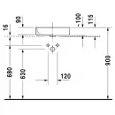 Раковина 43,5x39,5 см Duravit Starck 2 2321440000