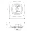 Раковина-чаша Arrow AP41024B-A 40x40 см, накладная, белый