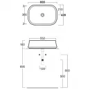 Раковина 60x42 см Simas Sharp SH08bi*0