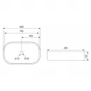 Раковина 80x40 см Abber Bequem AC2110