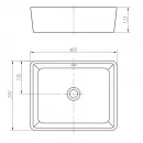 Раковина-чаша Arrow AP439E 46x37 см, накладная, белый