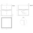 Раковина-чаша Salini S-Sense Armonia Square 03 130513G 45x45 см, накладная, белый глянец