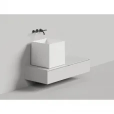 Раковина-чаша Salini S-Sense Armonia Square 03 130513G 45x45 см, накладная, белый глянец