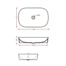 Раковина 65x41,5 см Artceram Ghost GHL002 03 00 nero lucido*0
