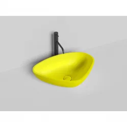 Раковина-чаша Salini S-Sense Gloria 06 1102106GF 56x39,5 см, накладная, покраска по RAL глянец полностью