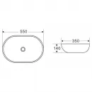 Раковина 55x35 см BelBagno BB1048