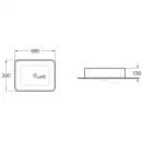 Раковина 50x39 см Vincea VBS-105MA