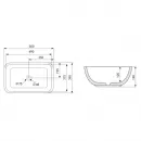 Раковина 50x39 см Abber Rechteck AC2202MBE