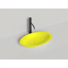 Раковина-чаша Salini S-Sense Callista 02 1101102GF 57,5x35 см, накладная, покраска по RAL глянец полностью