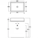 Раковина 60x40 см Simas Agile AG60 bi matt