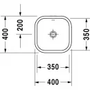 Раковина 40x40 см Duravit Happy D.2 2314400000