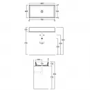 Раковина 80x40 см Simas Agile AG80 bi
