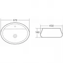 Раковина 57x43 см BelBagno BB1399