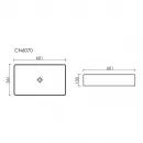 Раковина-чаша Ceramica Nova Element CN6070 60,1x36,1 см, накладная, белый