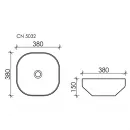 Раковина 38x38 см Ceramica Nova Element CN5032