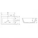 Раковина 50x42 см Abber Rechteck AC2203MSB