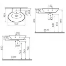 Раковина-чаша 60 см белый Vitra Geo 4424B003-0016