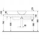 Раковина 42x42 см Duravit Bacino 0325420000