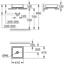 Раковина 40x40 см Grohe Cube Ceramic 3948200H