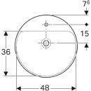 Раковина 50x50 см Geberit VariForm 500.782.01.2